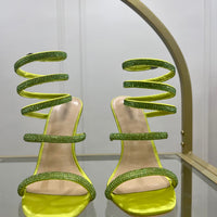 Sandales à talons ISADORA vert