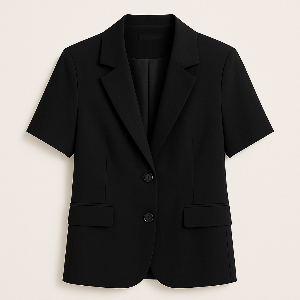 Blazer manches courtes noir